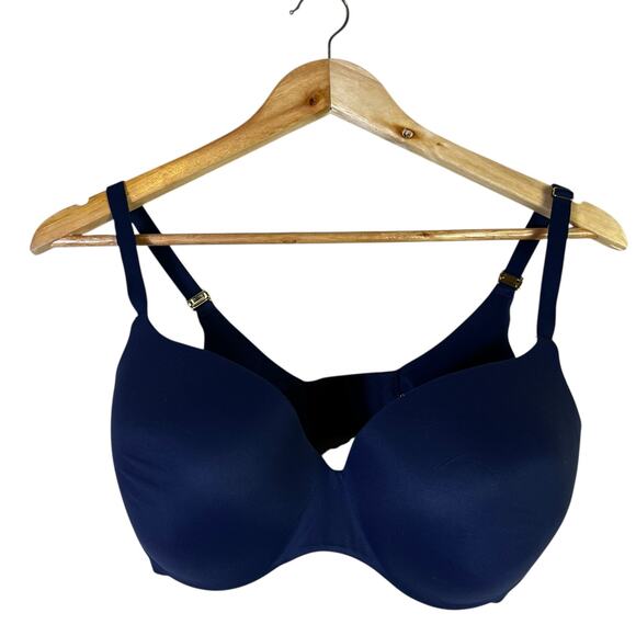 Incredible Victoria’s Secret Smooth Push Up Full Coverage Bra Womens 34DDD Blue - Picture 1 of 5